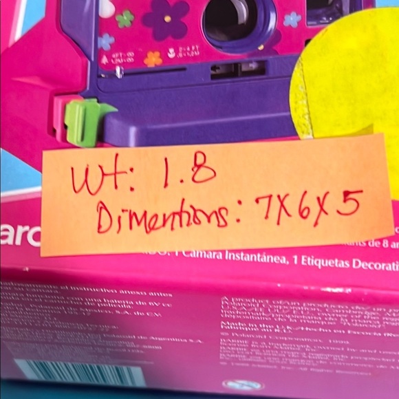 Barbie Mattel 1999 Polaroid Pink and Green Instant Camera In Box - Picture 16 of 16
